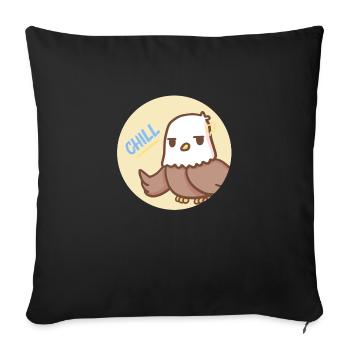chill - Sofakissen mit Füllung 45 x 45 cm - Schwarz - Vorne