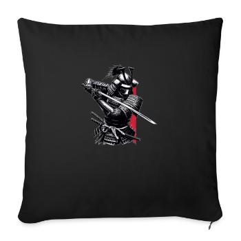 Samurai - Sofa pillow with filling 45cm x 45cm - black - Front