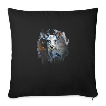 Elevate Your Lifestyle with Our Lamb-Inspired - Sofa pillow with filling 45cm x 45cm - black - Front