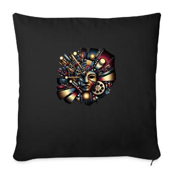 Phantom Of The Arts - Sofa pillow with filling 45cm x 45cm - black - Front