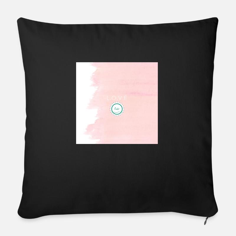 Liebe - Sofakissen mit Füllung 45 x 45 cm - Schwarz