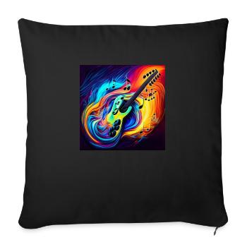 Rocking - Sofa pillow with filling 45cm x 45cm - black - Front