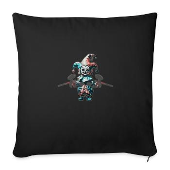 Embroydyred Paintball Horror Narr Print - Sofakissen mit Füllung 45 x 45 cm - Schwarz - Vorne