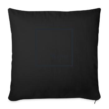 Werne an der Lippe - Sofa pillow with filling 45cm x 45cm - black - Front