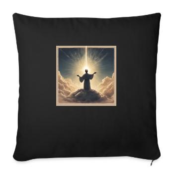 Spiritualité Espace Astrologie - Coussin et housse de 45 x 45 cm - noir - Devant