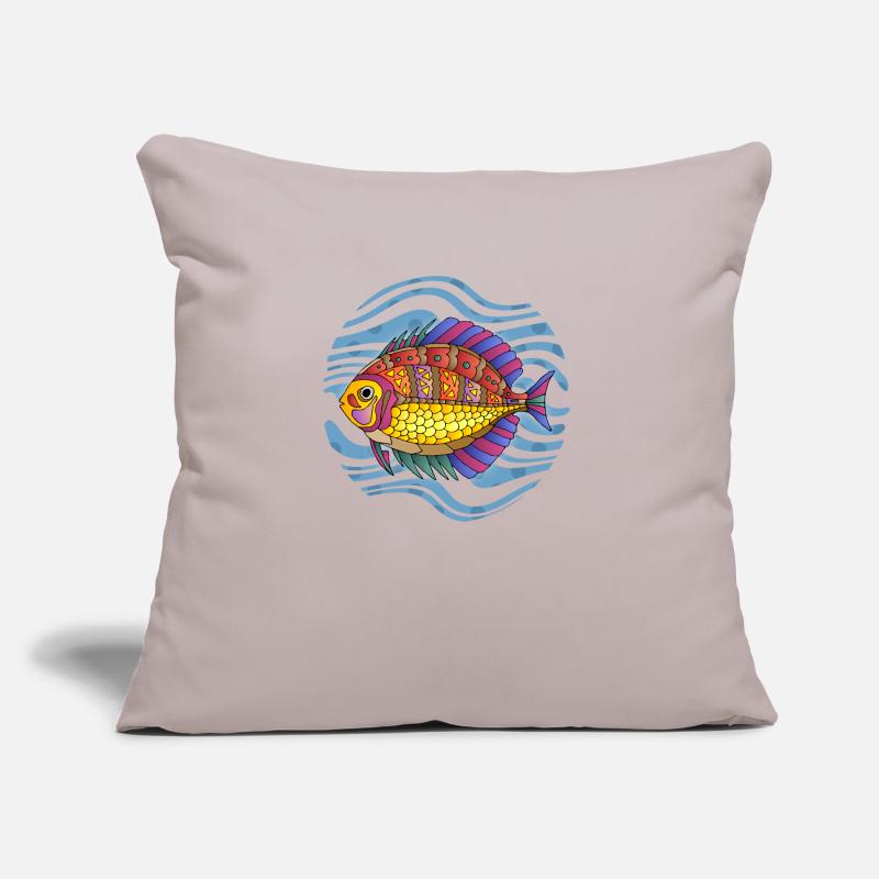 Fish Sofa pillow with filling 45cm x 45cm