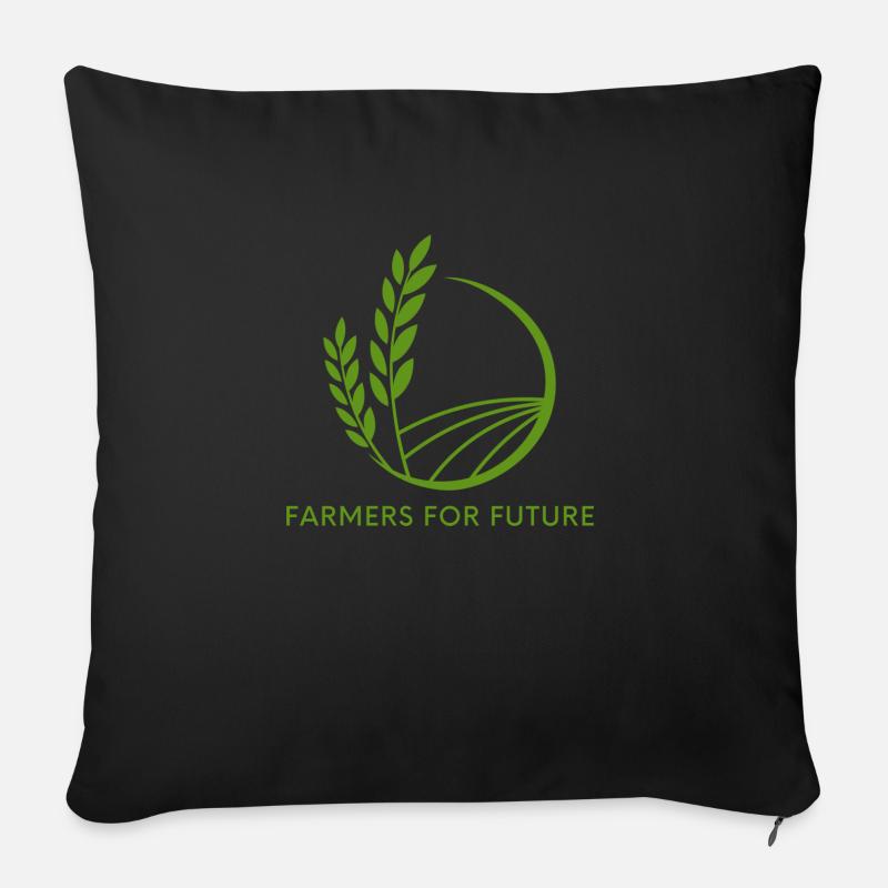 Farmers for Future - Sofakissen mit Füllung 45 x 45 cm - Schwarz