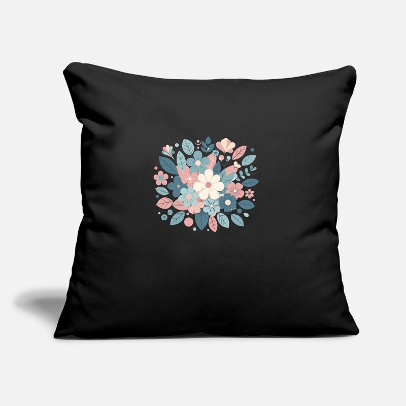Composition floral couleur pastel Coussin et housse de 45 x 45 cm