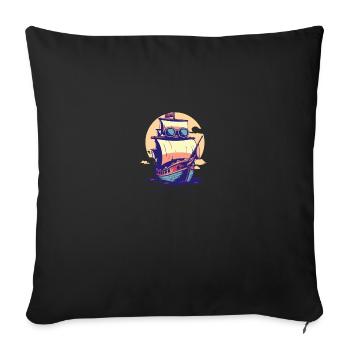 Vibe Voyage - Sofa pillow with filling 45cm x 45cm - black - Front