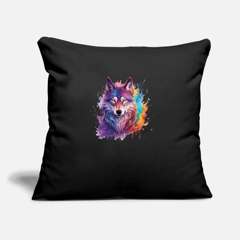 magic wolf Sofakissen mit Füllung 45 x 45 cm