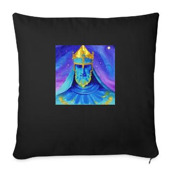 König - Sofakissen mit Füllung 45 x 45 cm - Schwarz - Vorne