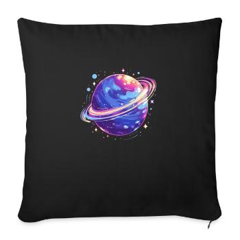 Planeten - Sofakissen mit Füllung 45 x 45 cm - Schwarz - Vorne