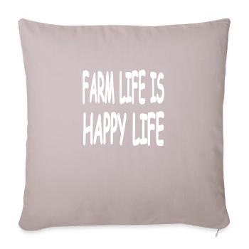 Ferme - Coussin et housse de 45 x 45 cm - taupe clair - Devant