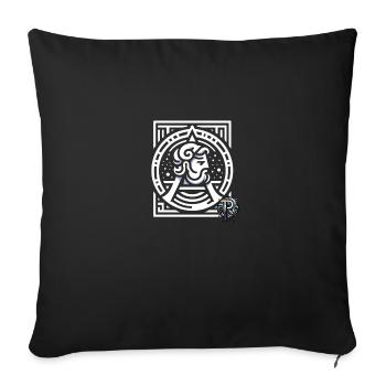 MytheLambda - Coussin et housse de 45 x 45 cm - noir - Devant