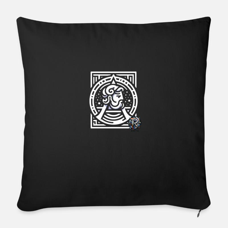 MythosLambda - Sofakissen mit Füllung 45 x 45 cm - Schwarz