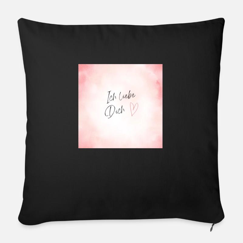 ich liebe dich - Sofakissen mit Füllung 45 x 45 cm - Schwarz