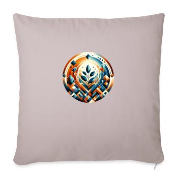 DigitEden - Coussin et housse de 45 x 45 cm - taupe clair - Devant