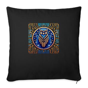 DigitWeissheit - Sofa pillow with filling 45cm x 45cm - black - Front