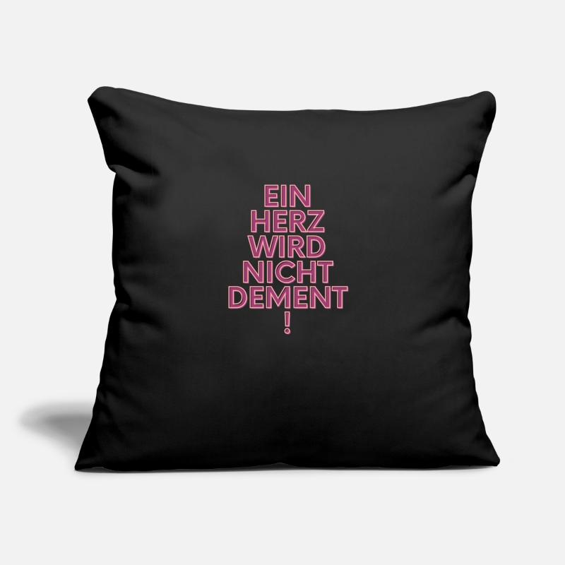 Ein Herz wird nicht dement Sofakissen mit Füllung 45 x 45 cm