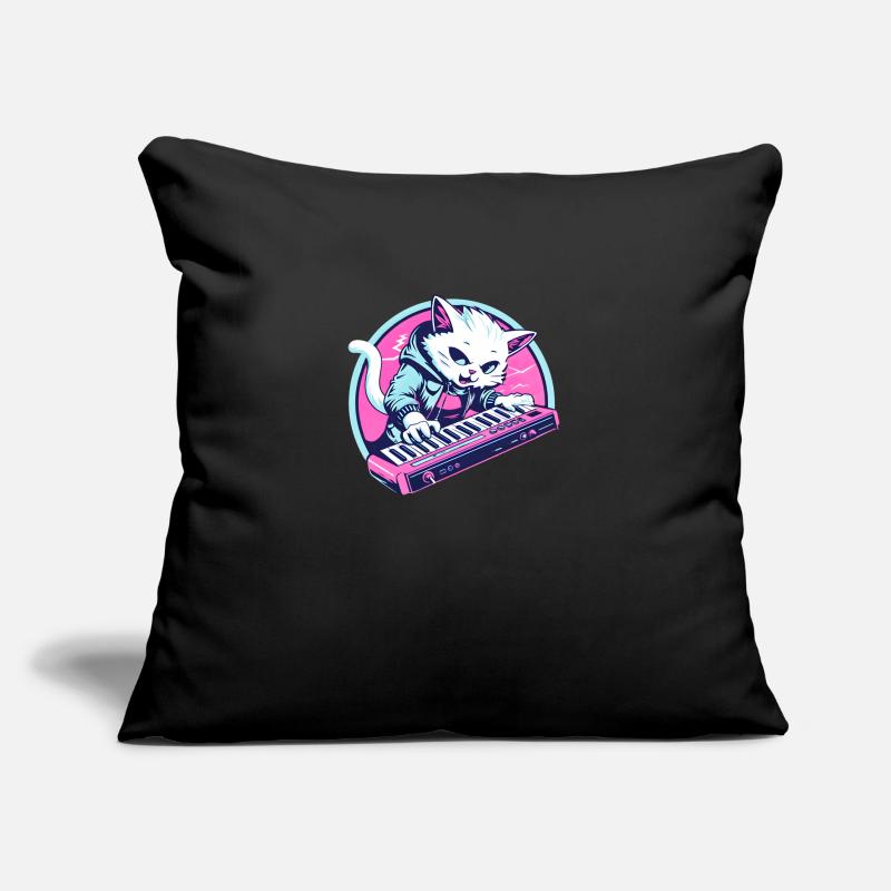 Synth Cat Flashy Coussin et housse de 45 x 45 cm