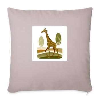 Ancien style - Coussin et housse de 45 x 45 cm - taupe clair - Devant