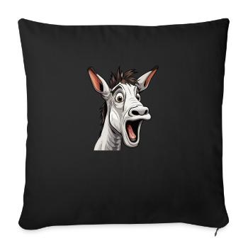 Crazy ass funny ass - Sofa pillow with filling 45cm x 45cm - black - Front