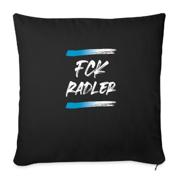 FCK Radler - Sofakissen mit Füllung 45 x 45 cm - Schwarz - Vorne