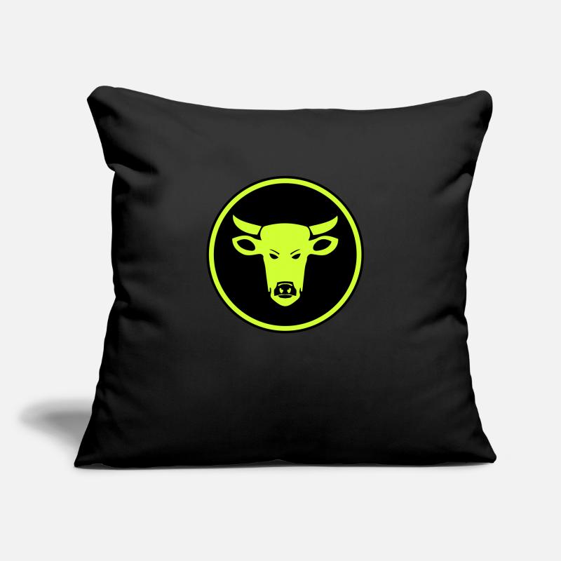 Boeuf de vache Coussin et housse de 45 x 45 cm