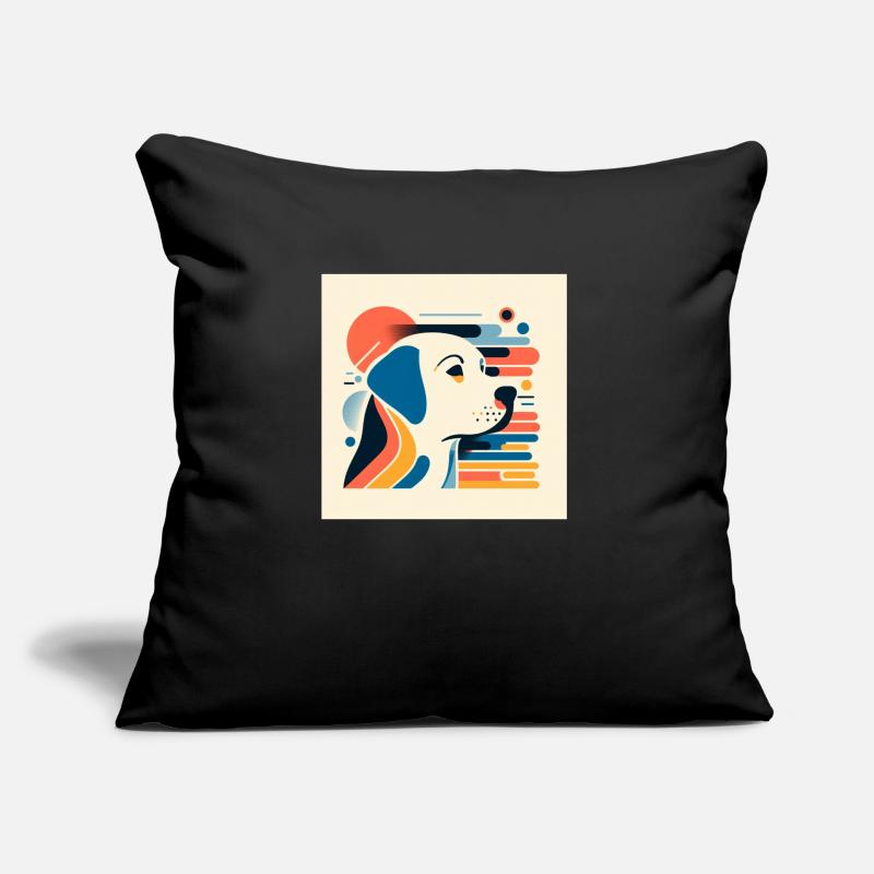 Styles vectoriels de risographie du Labrador Coussin et housse de 45 x 45 cm