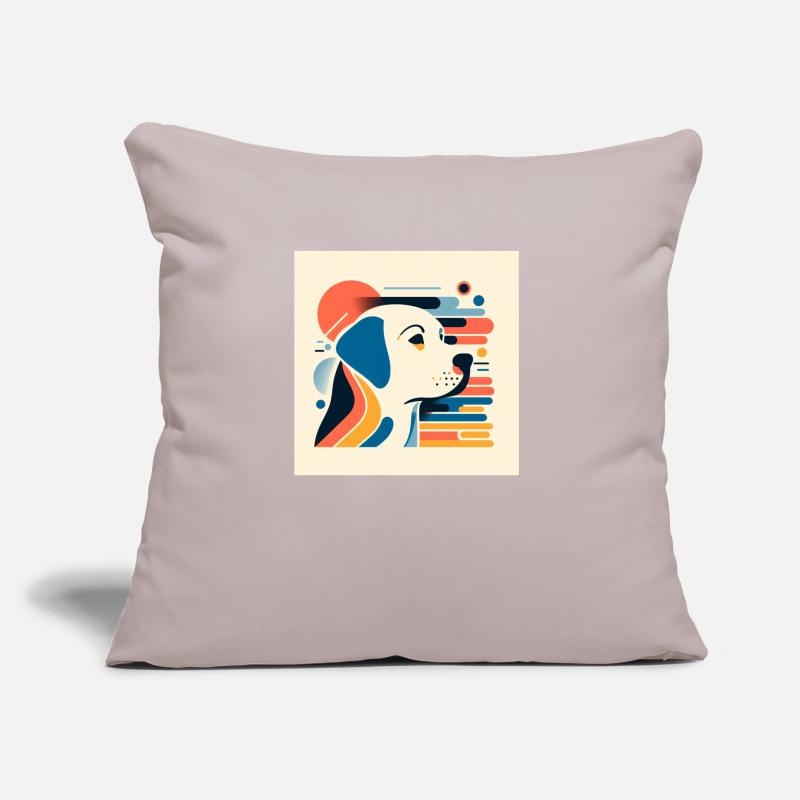 Labrador Risography Vector Styles Sofa pillow with filling 45cm x 45cm