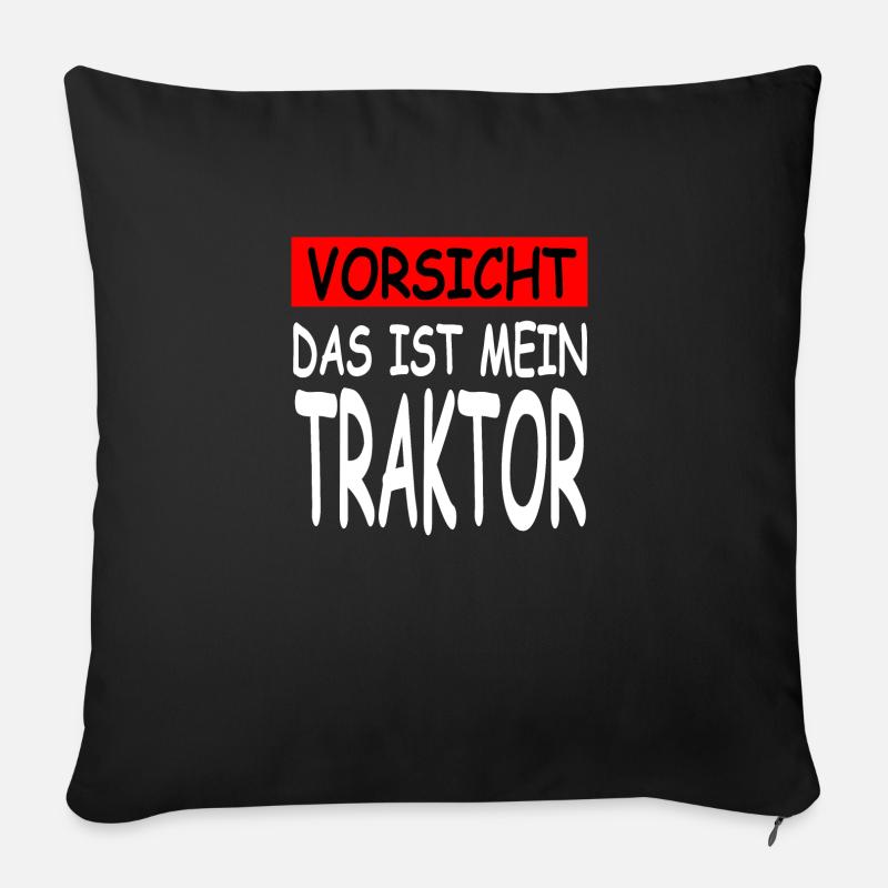 Traktor - Sofakissen mit Füllung 45 x 45 cm - Schwarz