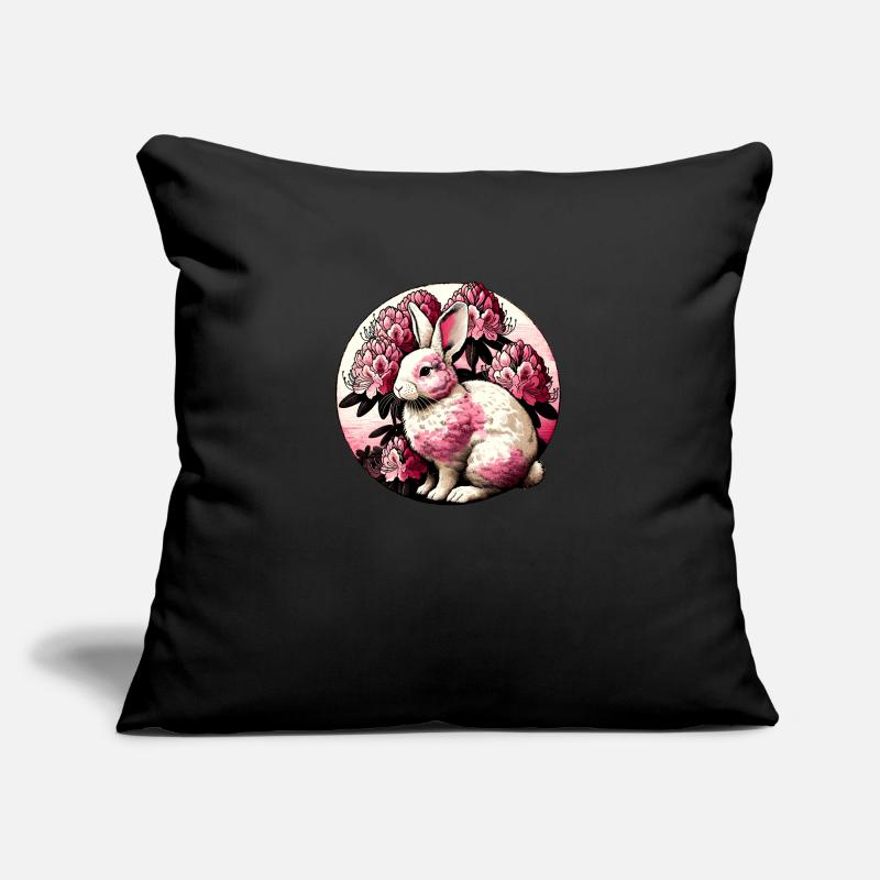 Bunny Rabbit Pinks Sofa pillow with filling 45cm x 45cm