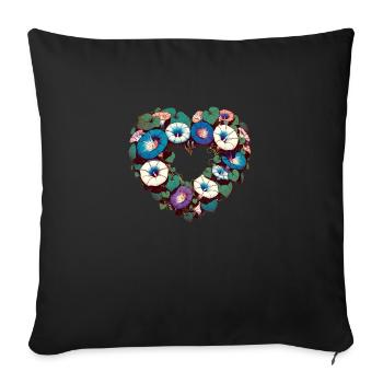 Gloire du matin - Coussin et housse de 45 x 45 cm - noir - Devant