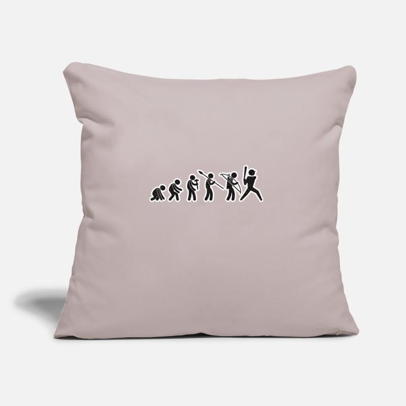 Evolution Baseball Player Black Grunge Sofa pillow with filling 45cm x 45cm