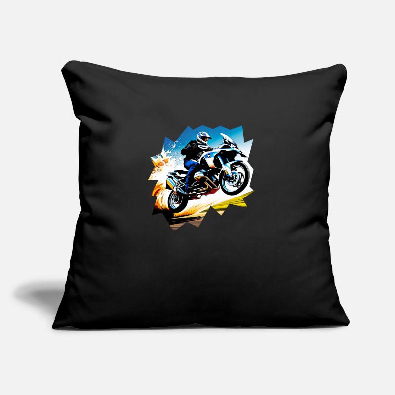 Flying motorcycle Sofa pillow with filling 45cm x 45cm
