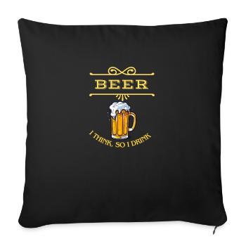 Beer - Sofakissen mit Füllung 45 x 45 cm - Schwarz - Vorne