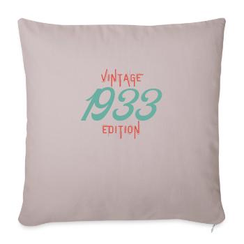 Vintage 1933 Edition - Sofa pillow with filling 45cm x 45cm - light taupe - Front