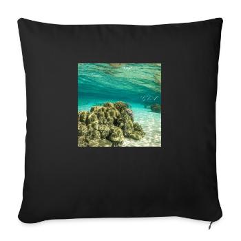 Ocean life - Sofakissen mit Füllung 45 x 45 cm - Schwarz - Vorne