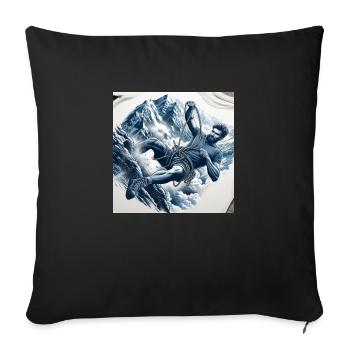 Soft Mountaineer - Sofa pillow with filling 45cm x 45cm - black - Front