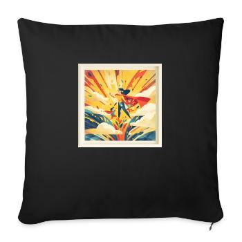 Super Mom - Sofa pillow with filling 45cm x 45cm - black - Front