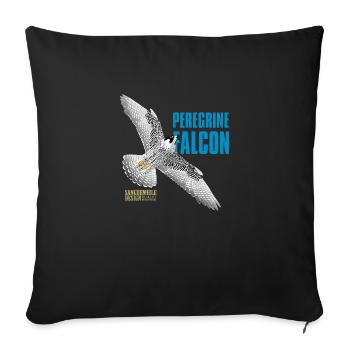 Peregrine Falcon - Sofa pillow with filling 45cm x 45cm - black - Front