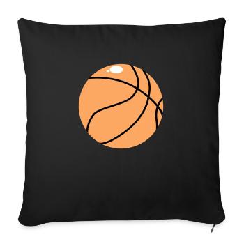 Basket-ball - Coussin et housse de 45 x 45 cm - noir - Devant