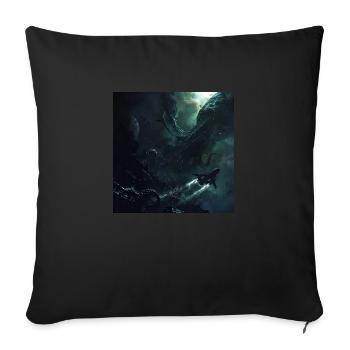 Dark Space - Sofa pillow with filling 45cm x 45cm - black - Front
