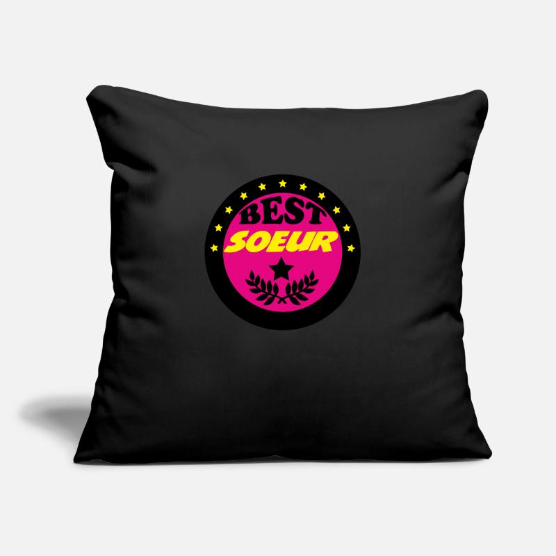 BEST SOEUR Coussin et housse de 45 x 45 cm