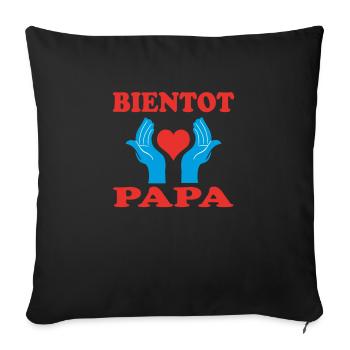 SOON TO BE A DAD - Sofa pillow with filling 45cm x 45cm - black - Front