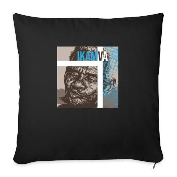 Future #16 - Coussin et housse de 45 x 45 cm - noir - Devant