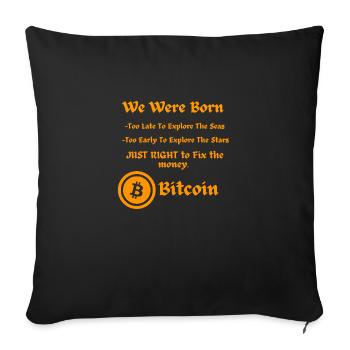Crypto Summer: The Heat is On - Sofa pillow with filling 45cm x 45cm - black - Front