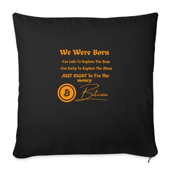 Crypto Summer: The Heat is On - Sofa pillow with filling 45cm x 45cm - black - Front