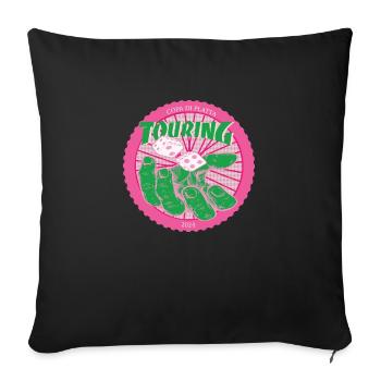 TRNG24 Pink - Sofakissen mit Füllung 45 x 45 cm - Schwarz - Vorne