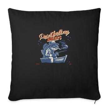 Paintballing anglers hunting - Sofa pillow with filling 45cm x 45cm - black - Front